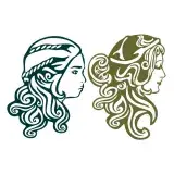 Woman Side Portrait SVG Cuttable Design
