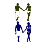 Beach Couple SVG Cuttable Design