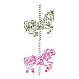 Amusement Ride Horse Carousel SVG Cuttable Design