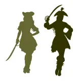 Lady Pirate SVG Cuttable Design