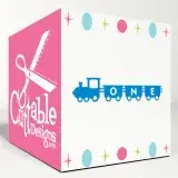 Train Alphabet SVG Cuttable Font