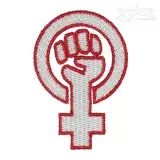 Feminist Symbol Embroidery Design