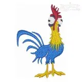 Funny Rooster Embroidery Design