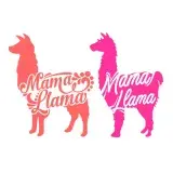 Mama Llama SVG Cuttable Design