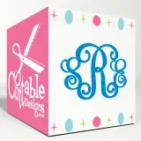 Bold Interlocking Monogram SVG Cuttable Font