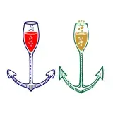 Anchor Wine Glass SVG Cuttable Designs