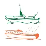 Fishing Boat SVG Cuttable Design