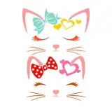 Cute Cat Face SVG Cuttable Design