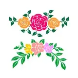 Floral Wreath SVG Cuttable Design
