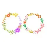 Spring Flowers Wreath SVG Cuttable Design