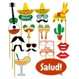 Mexican Fiesta Photo Props SVG Cuttable Design