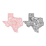 Texas Mandala SVG Cuttable Design