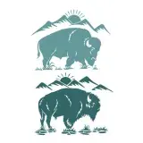 Bison SVG Cuttable Design