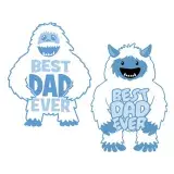 Best Dad Ever Yeti Big Foot SVG Cuttable Design