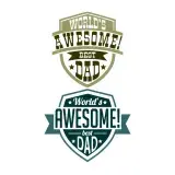 World's Awesome Best Dad SVG Cuttable Design