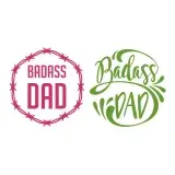 Badass Dad SVG Cuttable Designs