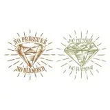 No Pressure No Diamond SVG Cuttable Design