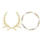 Elegant Wreath Frames SVG Cuttable Dessgn