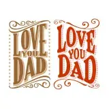 Love You Dad SVG Cuttable Design