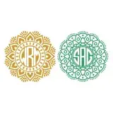 Mandala Monogram SVG Cuttable Frame