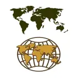 World Map SVG Cuttable Design