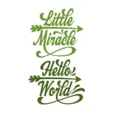 Little Miracle Hello World Newborn SVG Cuttable Design
