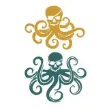 Pirate Octopus Skull SVG Cuttable Design