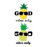 Good Vibes Only Pineapple SVG Cuttable Design
