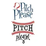 Pitch Please Baseball Softball SVG Cuttable Design