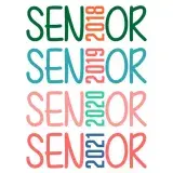 Senior Graduation 2018 - 2021 SVG Cuttable Design
