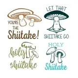 Shittake Pack SVG Cuttable Design