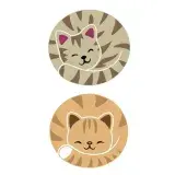 Sleeping Tabby Cat SVG Cuttable Design