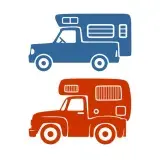 Truck Camper SVG Cuttable Design