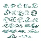 Wave Pack SVG Cuttable Design
