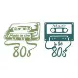Made in the 80s Cassette Tape SVG Cuttable Design