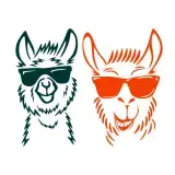 Funny Cool Llama SVG Cuttable Design