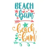Beach Bum SVG Cuttable Design