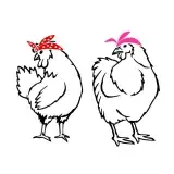 Chicken Bandana SVG Cuttable Design