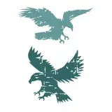Distressed Eagle Silhouette SVG Cuttable Design