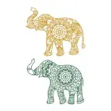 Elephant Mandala SVG Cuttable Design