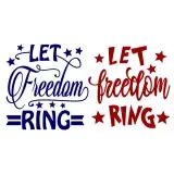 Let Freedom Ring SVG Cuttable Design