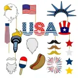 Patriotic Photoprops SVG Cuttable Design