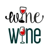 Wine Glass SVG Cuttable Design
