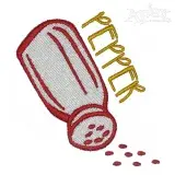 Salt and Pepper Embroidery Design
