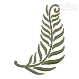 Fern Leaf Embroidery Design