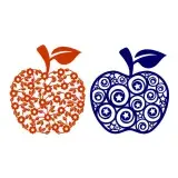 Pattern Apple SVG Cuttable Design