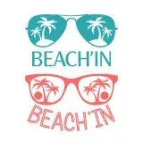 Beach'in Sunglasses SVG Cuttable Design