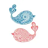 Paisley Pattern Bird SVG Cuttable Design