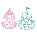 Dreamy Castle SVG Cuttable Design