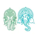 India Elephant Head SVG Cuttable Design